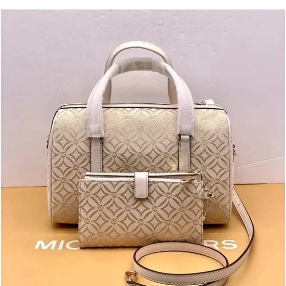 Michael Kors Duffle Satchel Crossbody and Wallet Set